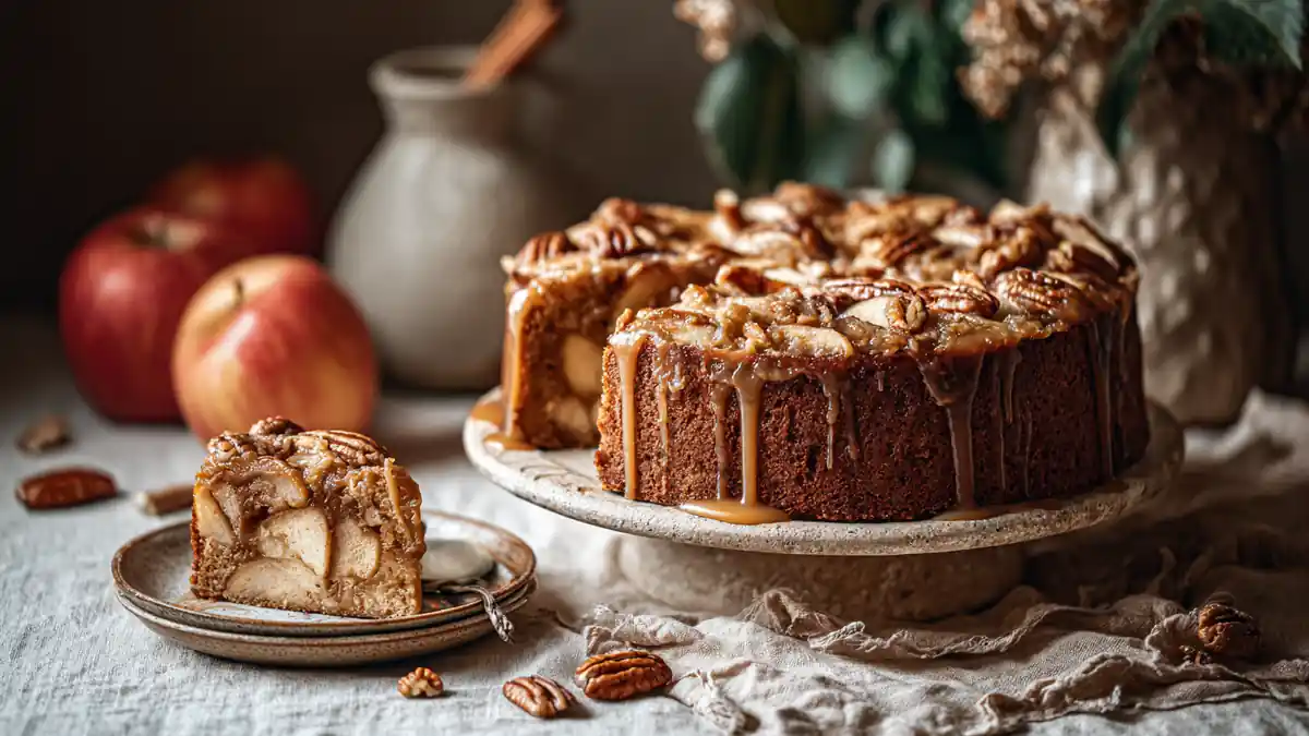 Gâteau aux pommes et noix de pécan : une délicieuse douceur d’automne