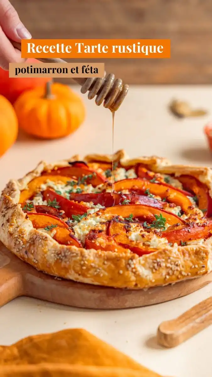 Tarte rustique potimarron et féta