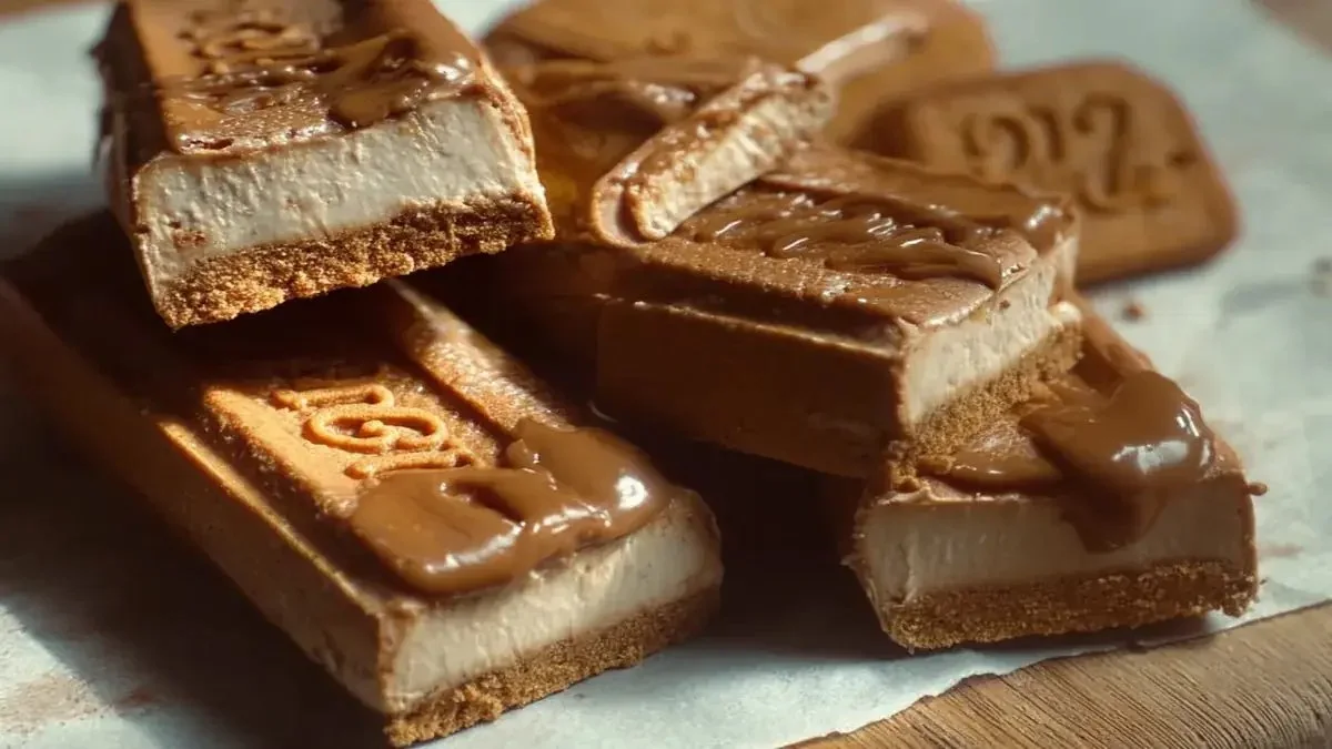 Barres glacées au spéculoos sans sorbetière, dessert glacé fait maison