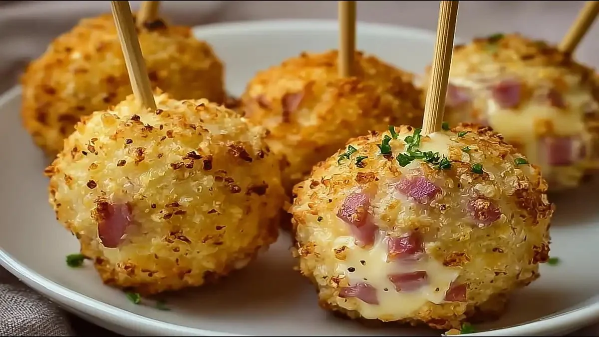 Cake pops salés jambon fromage, une délicieuse mise en bouche apéritive.