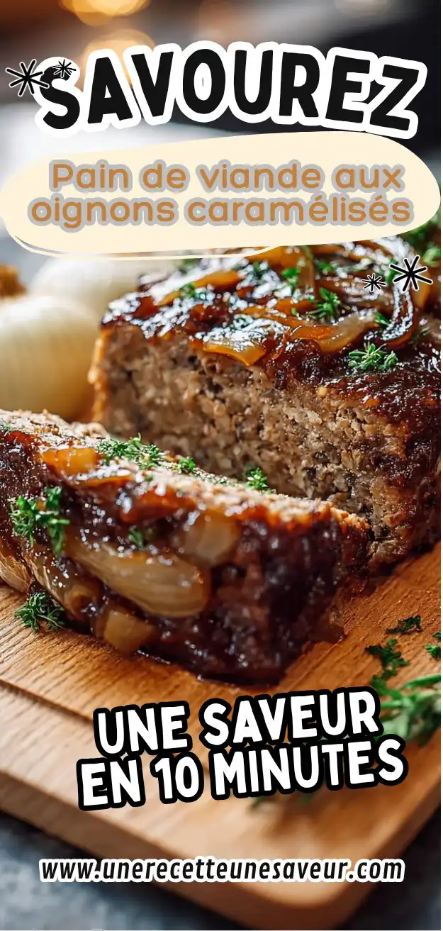 Pain de viande aux oignons caramélisés