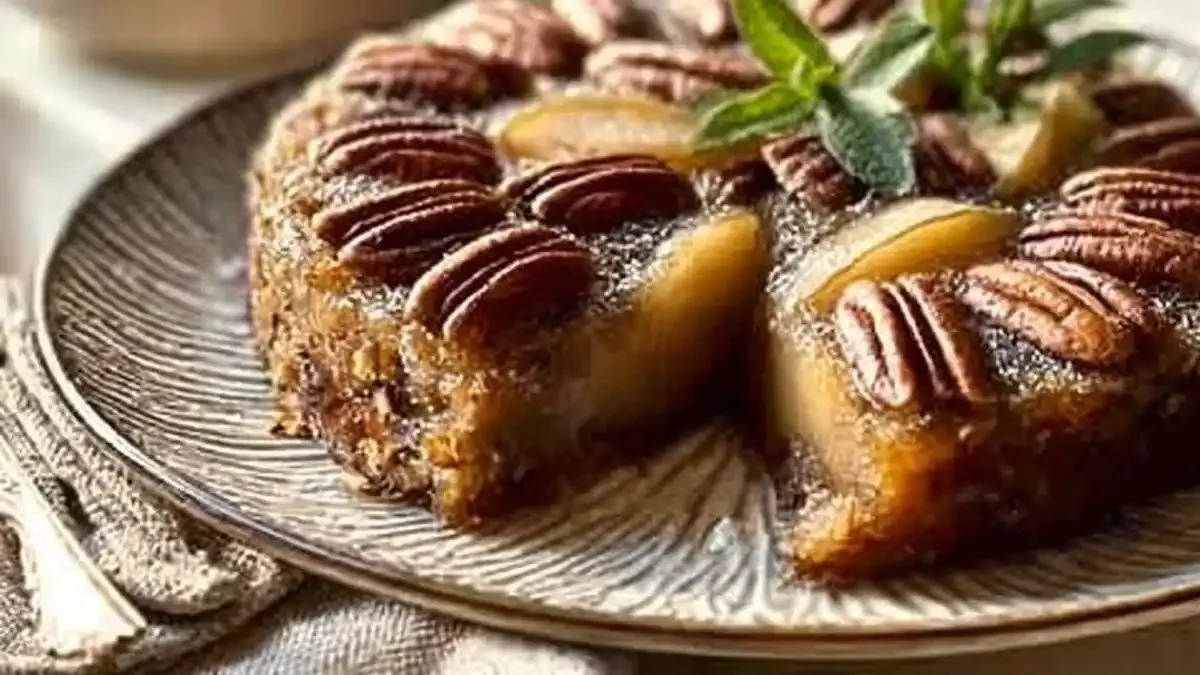 Gâteau aux Pommes et Noix de Pécan, une pâtisserie savoureuse et réconfortante.