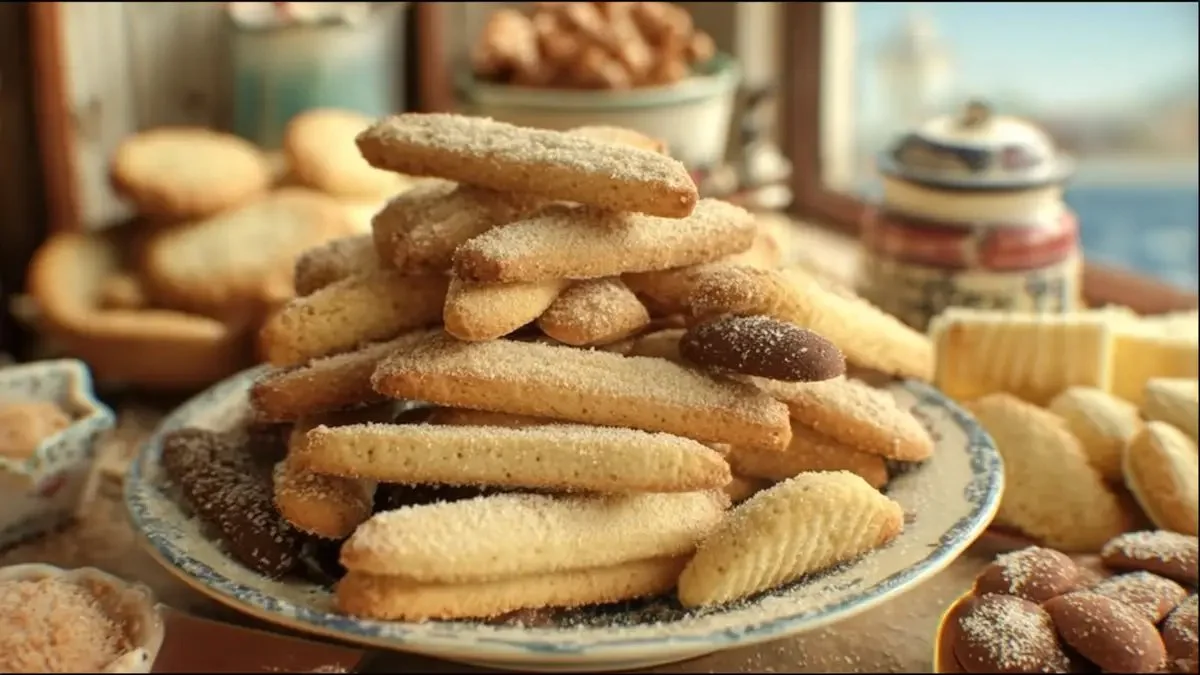 Zézettes de Sète, biscuits sucrés traditionnels de la région de Sète.