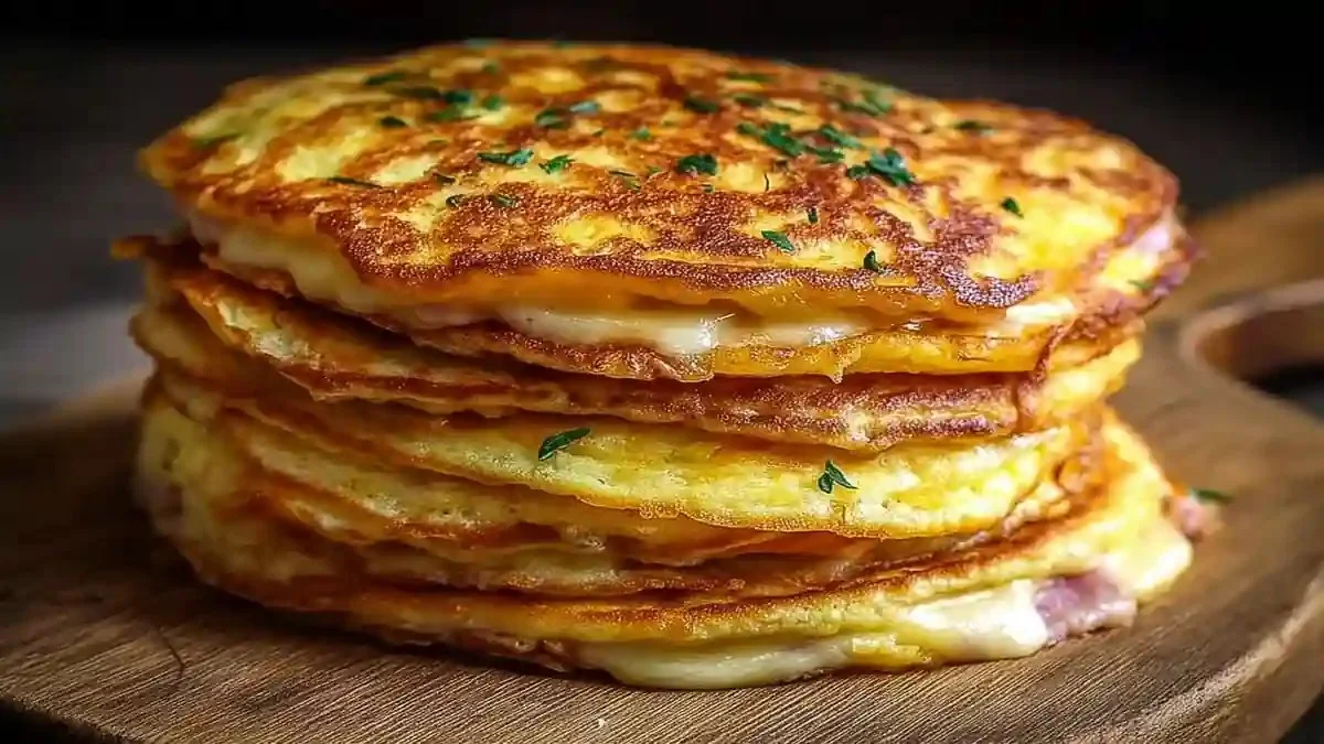 Pancakes salés jambon-fromage, une délicieuse recette à savourer