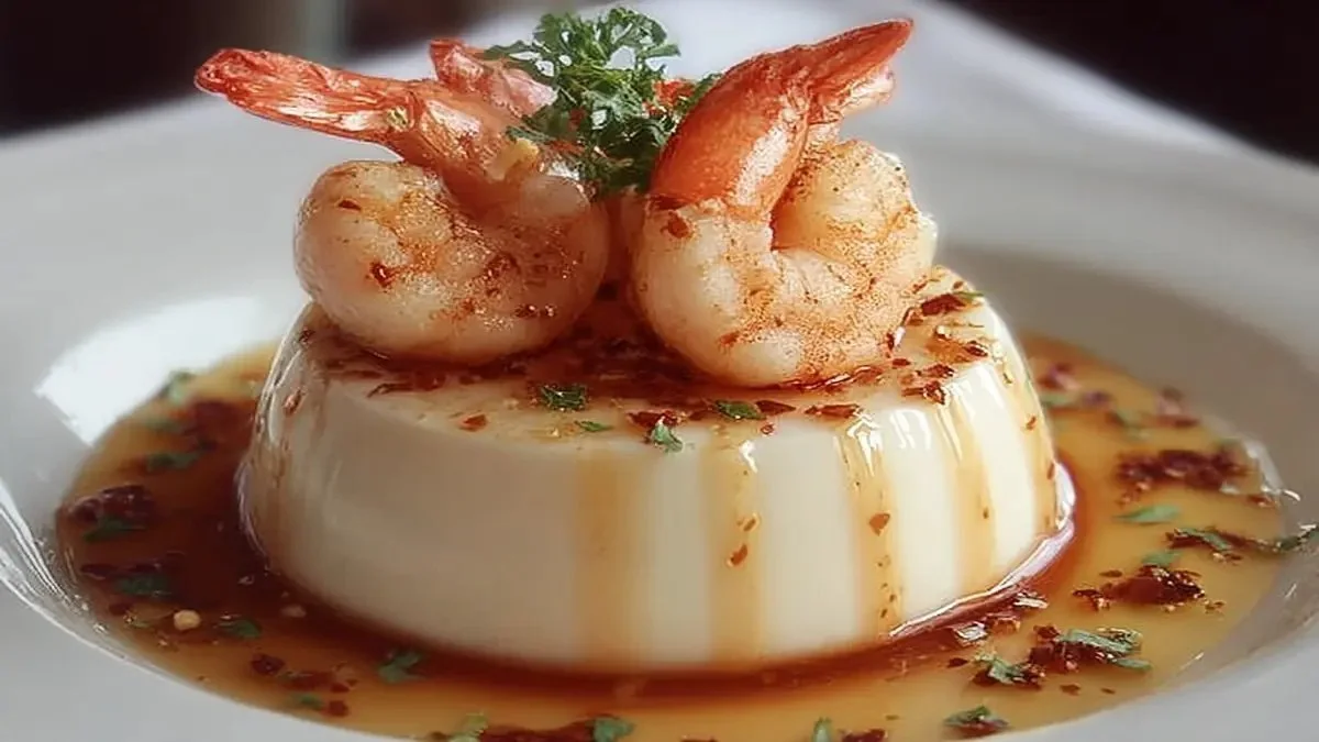 Panna cotta au homard et aux crevettes, un dessert élégant et savoureux