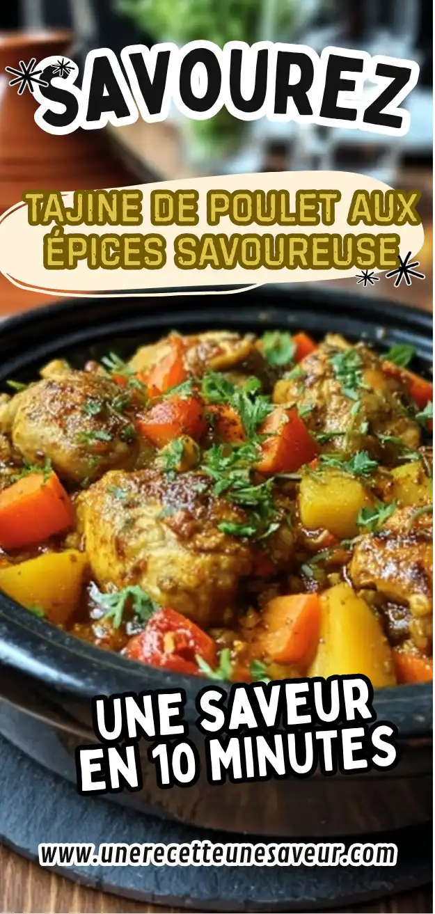 Tajine de poulet aux épices