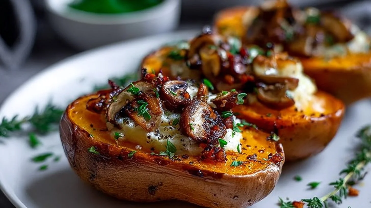 Courge Butternut Farcie aux Champignons : Une Recette Incroyable Ultime
