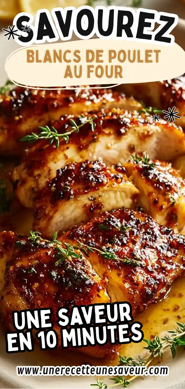 Blancs de poulet au four : Recette facile et savoureuse pour un repas sain