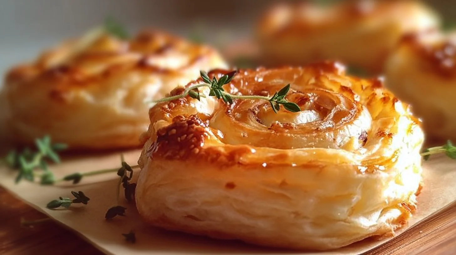 Feuilletés au Chèvre et Oignon