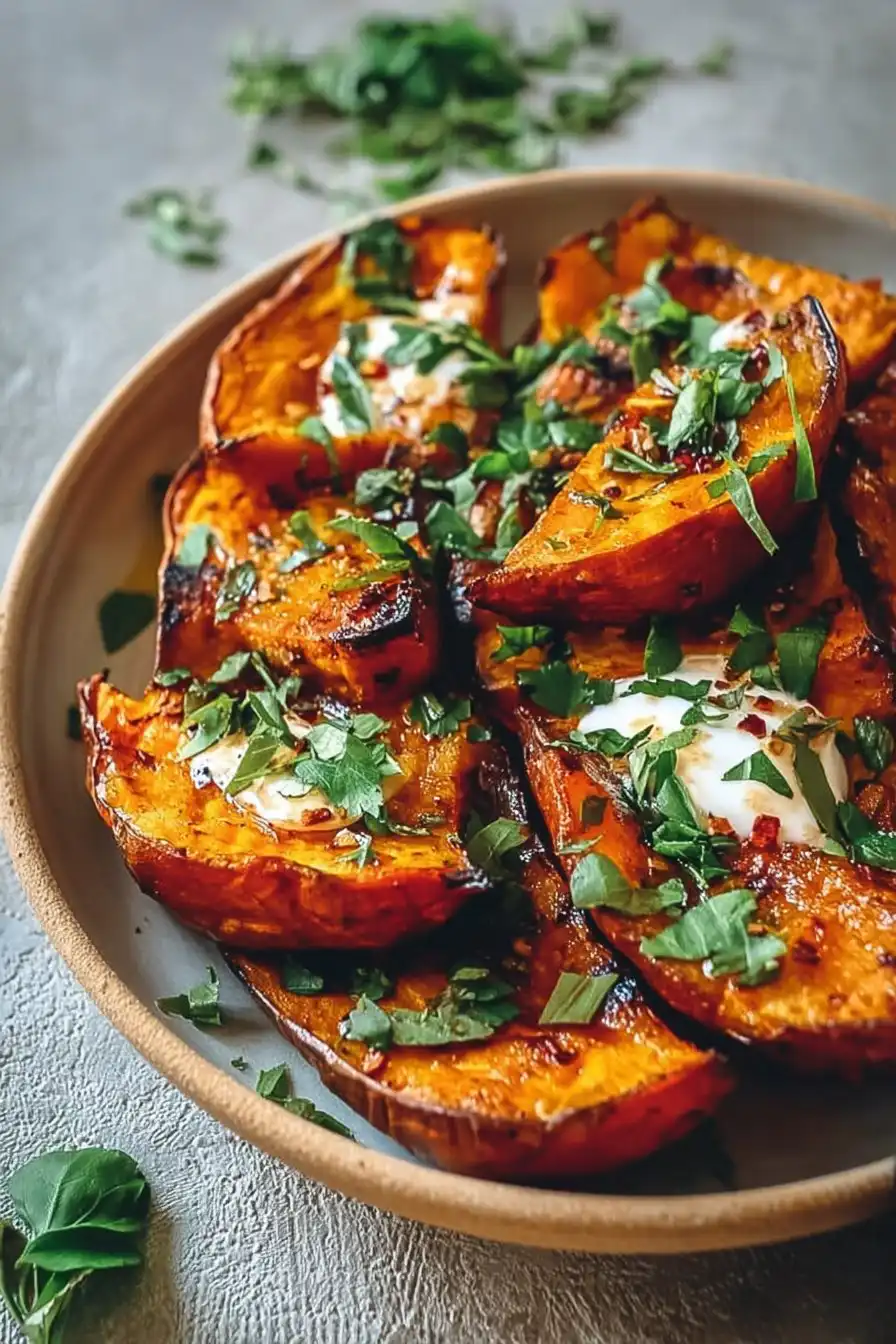 Patate douce rôtie