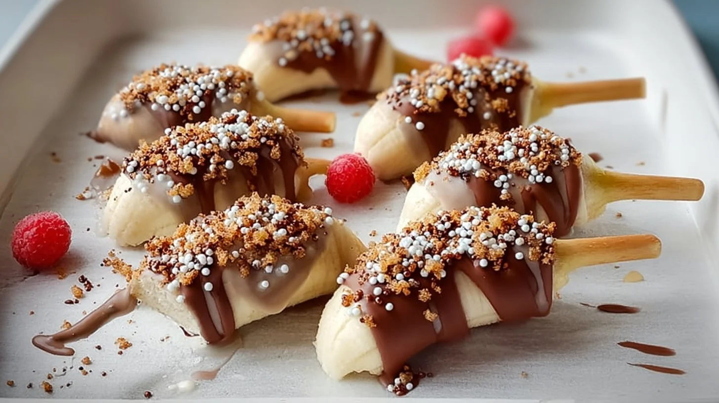Bananes glacées au chocolat - un dessert facile et gourmand