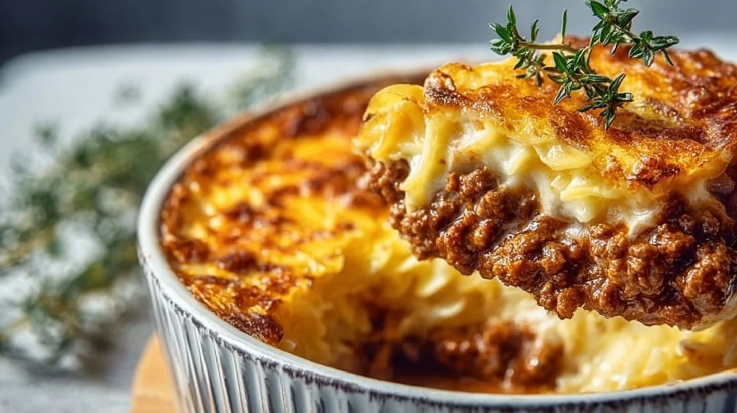 Casserole au Bœuf Haché et Fromage
