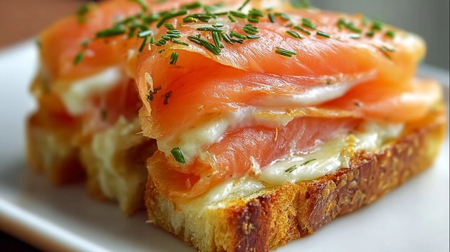 Croque-Norvégien au saumon fumé, un plat savoureux et gourmand