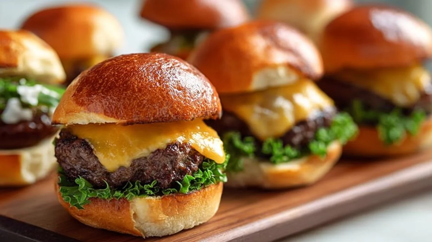 Mini burgers au beurre cowboy savoureux et gourmands.