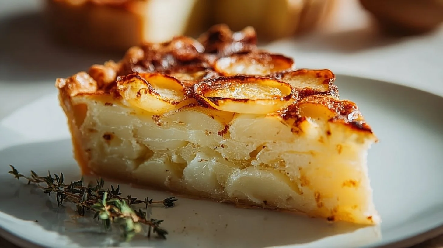 Tourte de pommes de terre savoureuse et fait maison