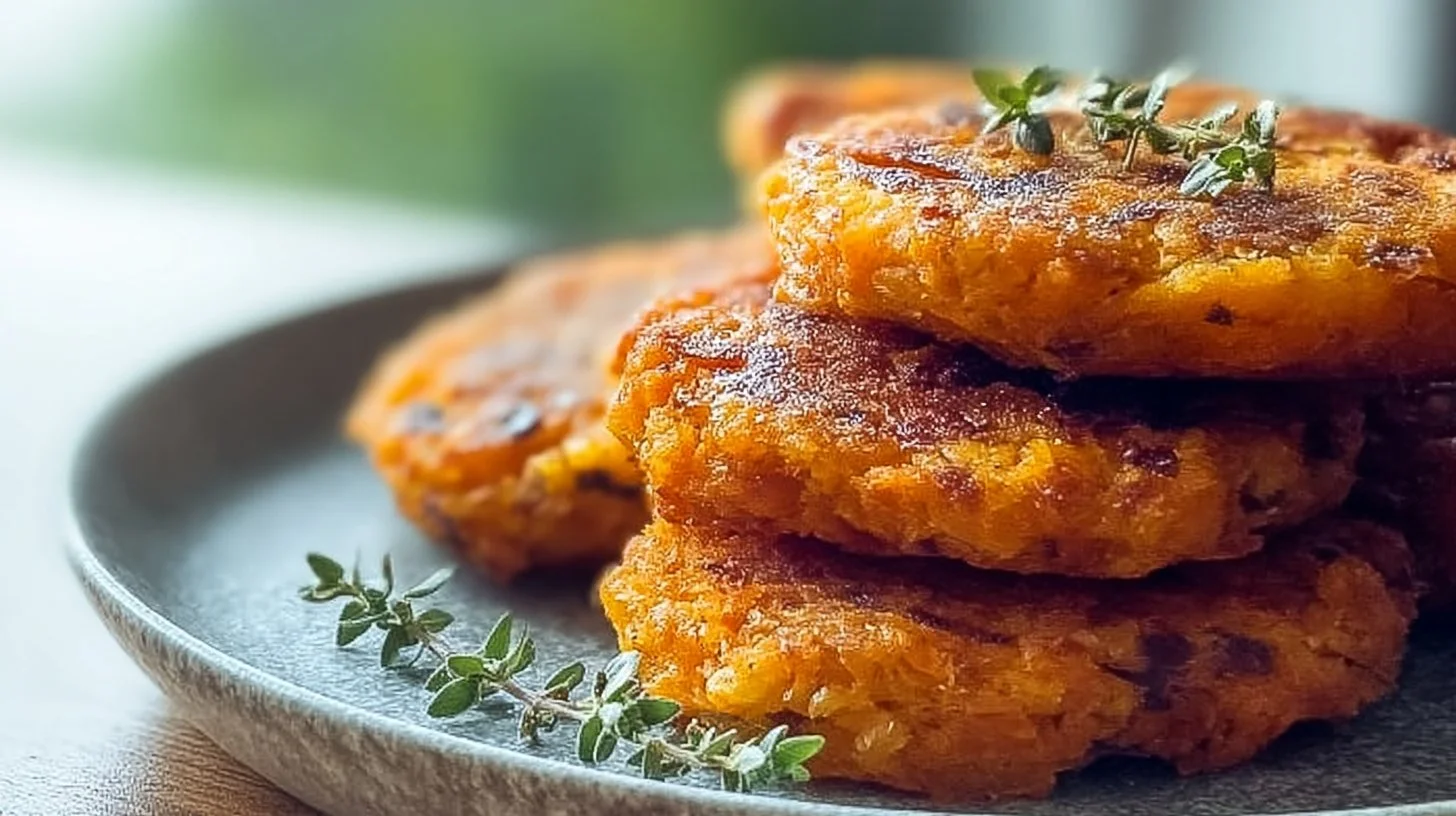 Galettes de patate douce moelleuses : une recette végétarienne simple et savoureuse