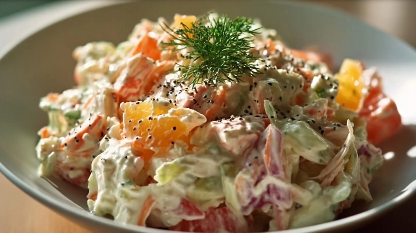 Salade de crabe crémeuse