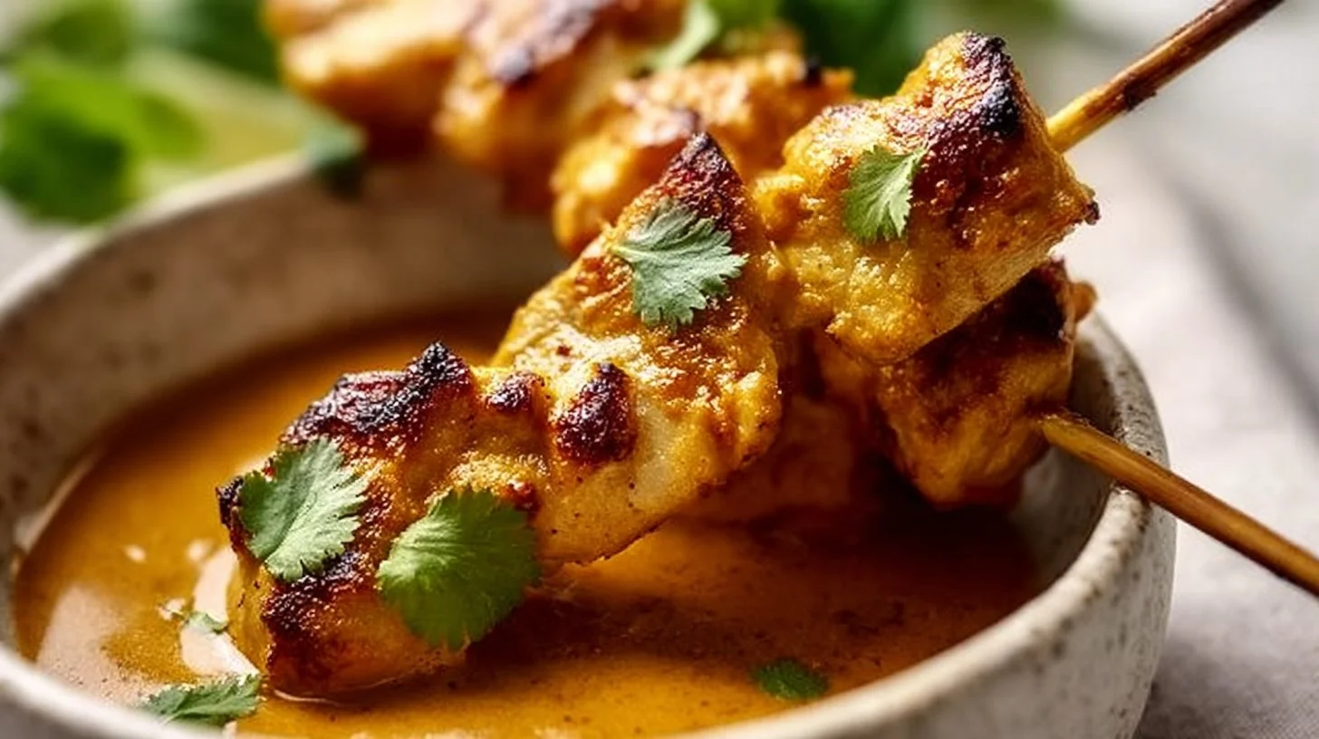 Satay de poulet thaï savoureux : une recette asiatique simple et rapide