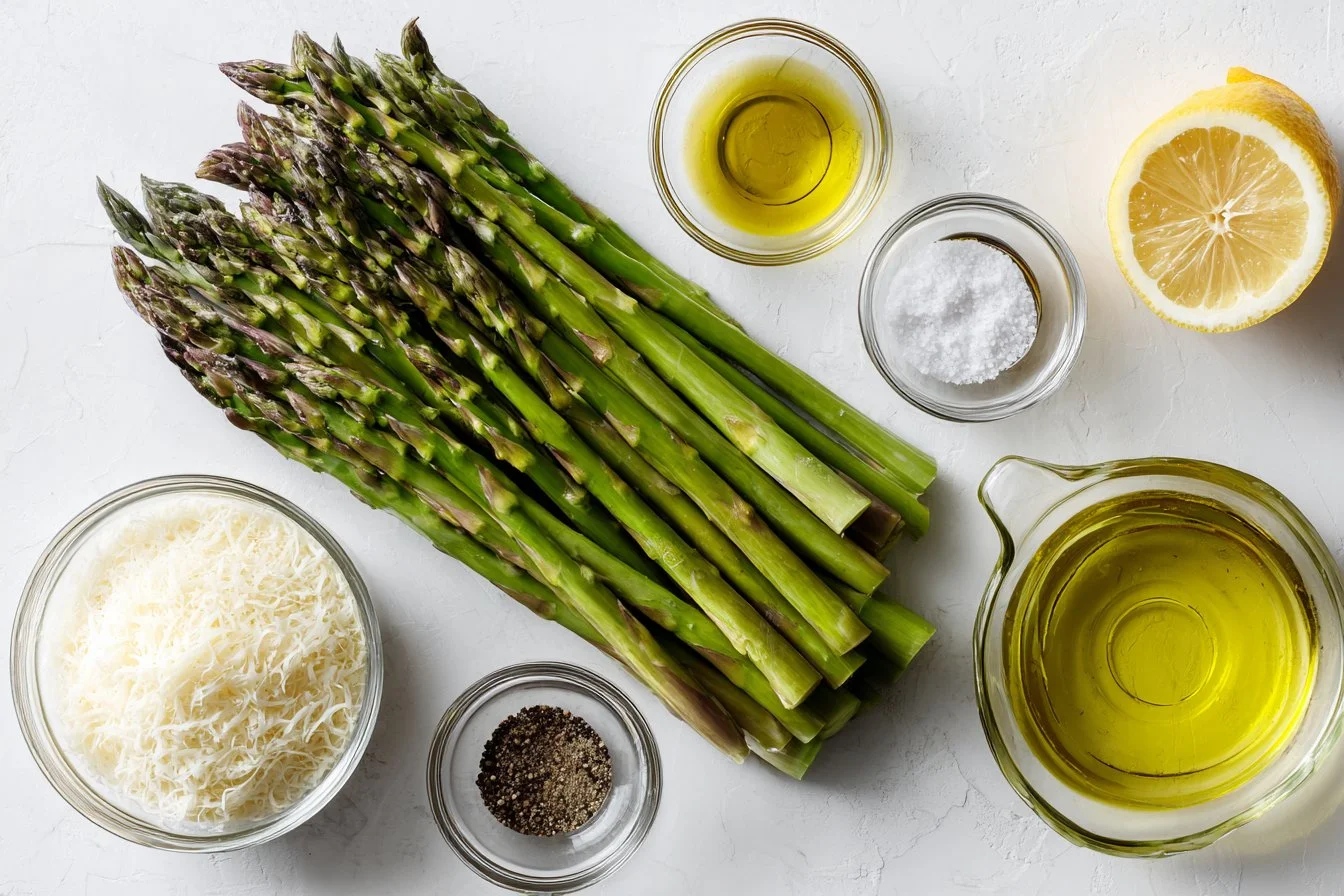 Asperges cuites au four avec Parmesan
