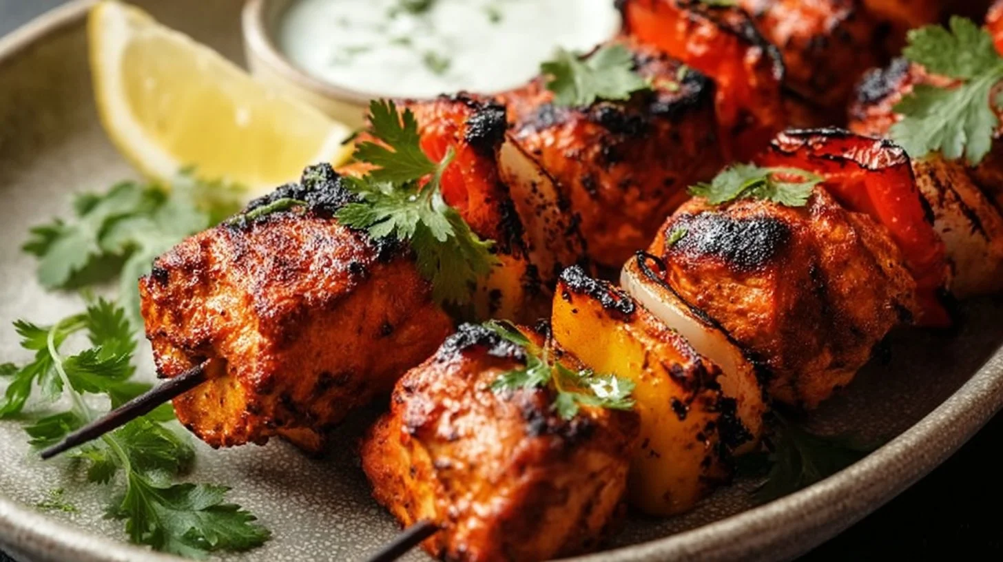 Brochettes de poulet tandoori : une recette épicée qui invite au voyage