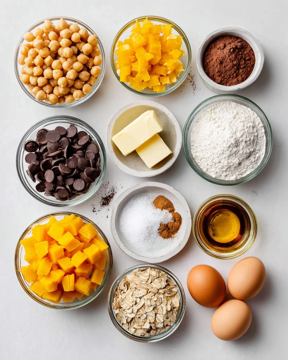 Brookie Fondant aux Pois Chiches & Croquant de Courge