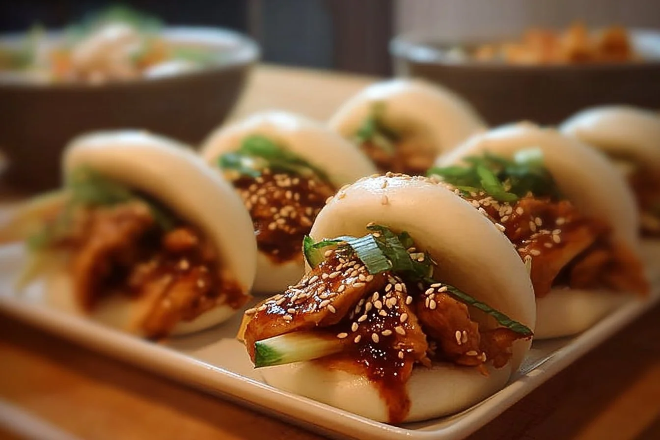 Découvrez les délicieux Buns Coréens au Poulet pour un repas réconfortant