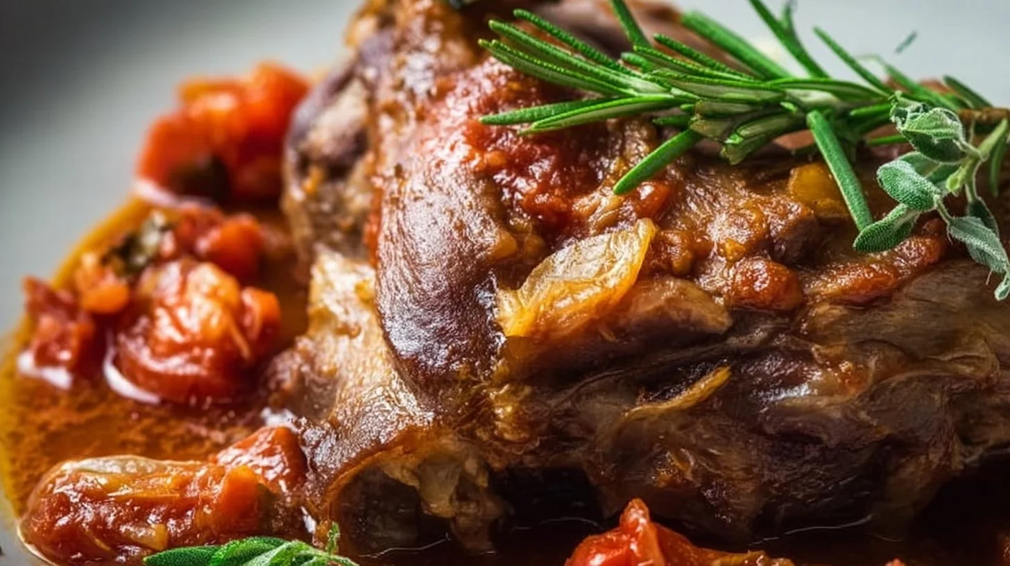 Découvrez l’Épaule d’Agneau Confite à la Tomate et au Romarin, Tendreté et Saveurs Assurées
