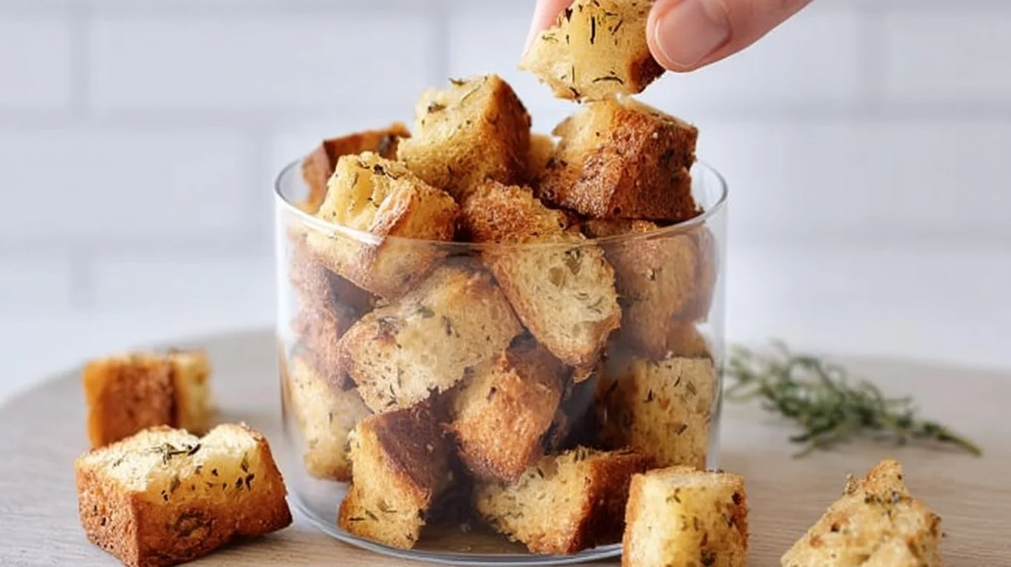 Croûtons maison à l’ail : une recette simple et savoureuse