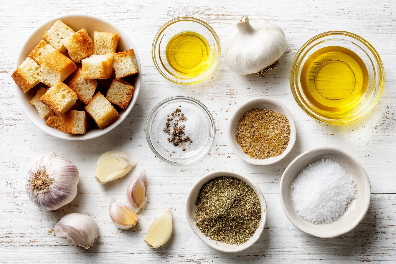 Homemade Garlic and Herbes de Provence Croutons