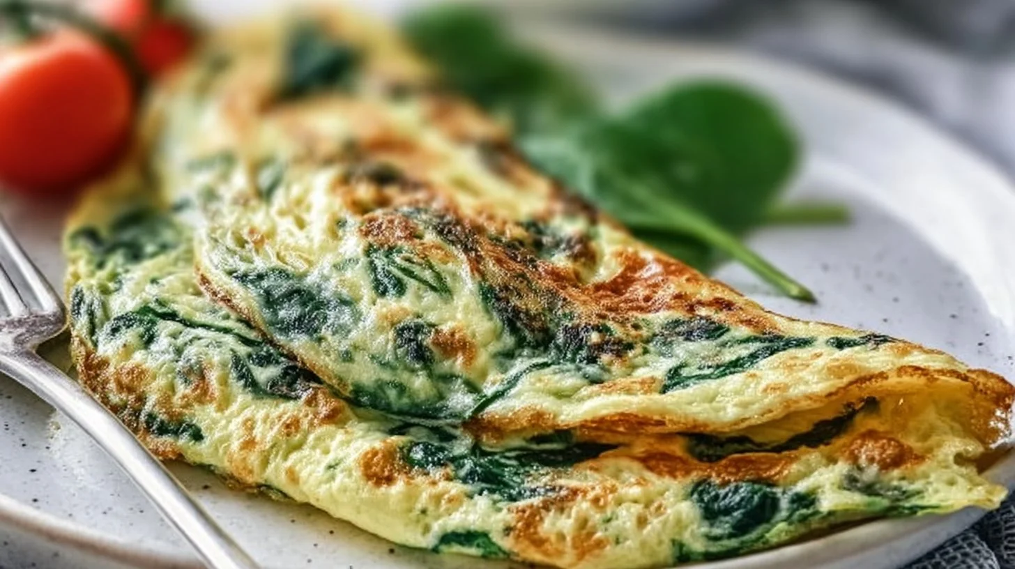 Omelette savoureuse aux épinards : un plat familial simple