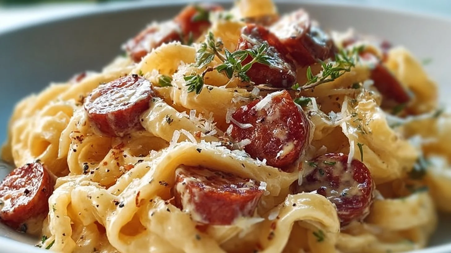 Pâtes crémeuses au chorizo : un plat savoureux et réconfortant
