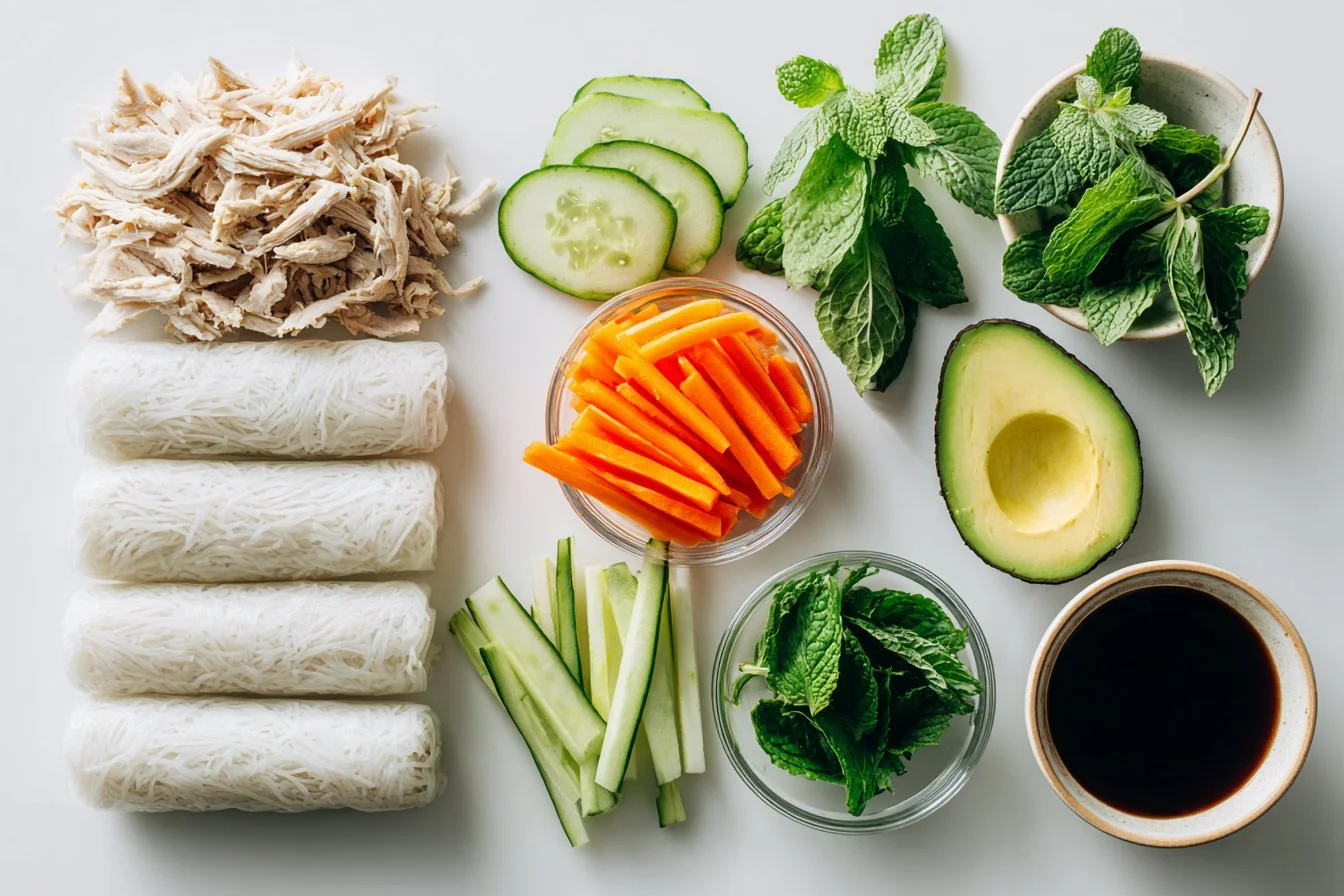 Rouleaux de printemps vietnamiens au poulet