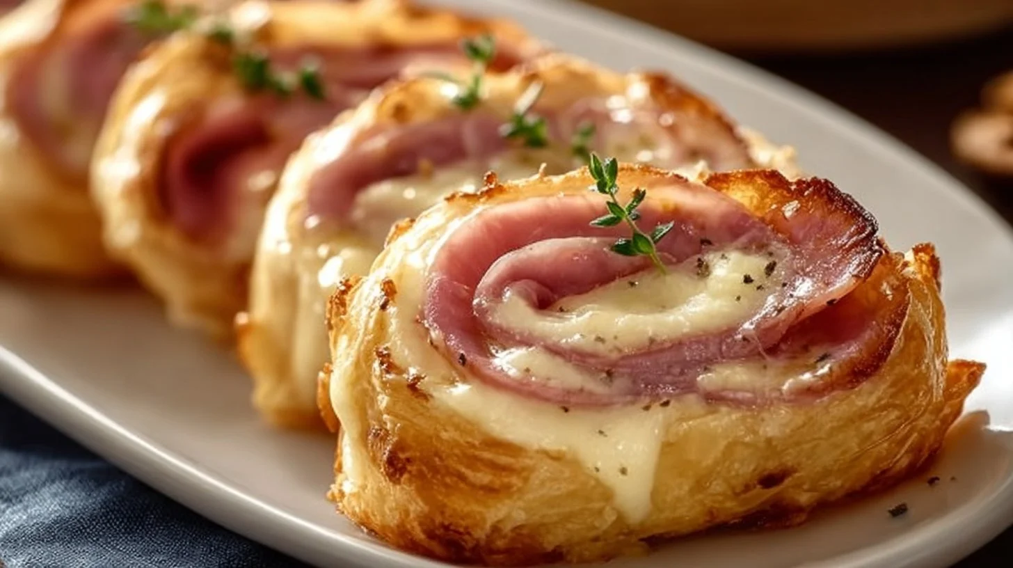 Roulés apéritifs au jambon fromage : des bouchées croustillantes qui enchanteront vos invités !