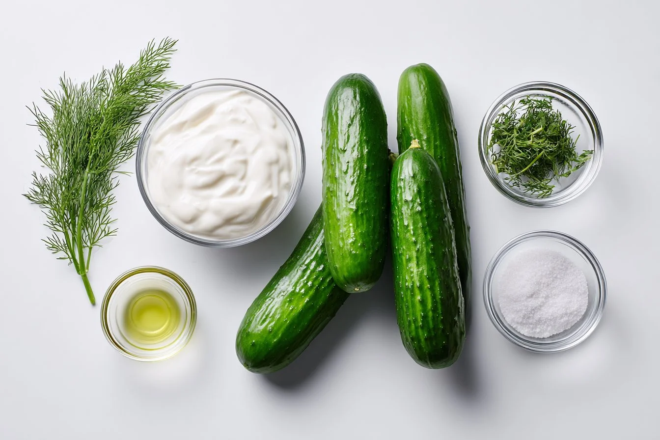 Salade de concombre à la crème