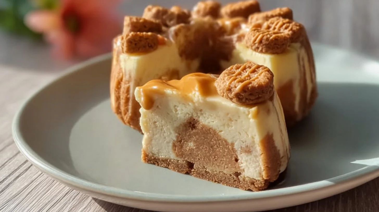 Gâteau au fromage blanc marbré au spéculoos : une douceur crémeuse et croquante