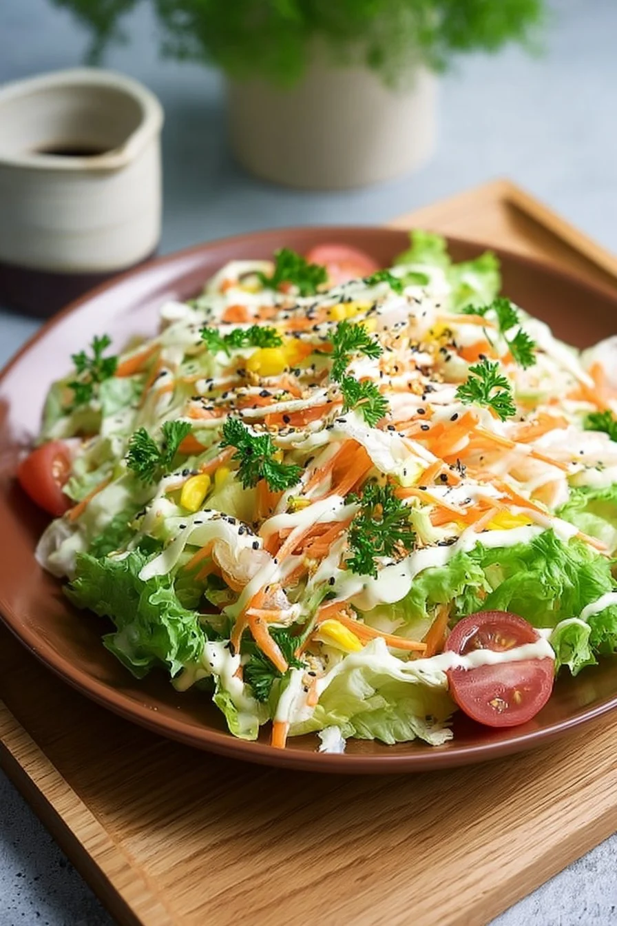 Salade fraîche japonaise-coréenne