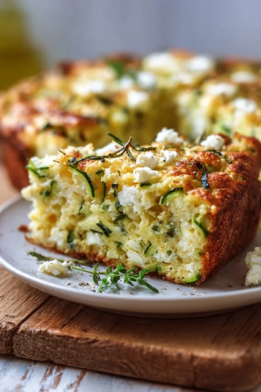 Cake salé à la courgette et feta