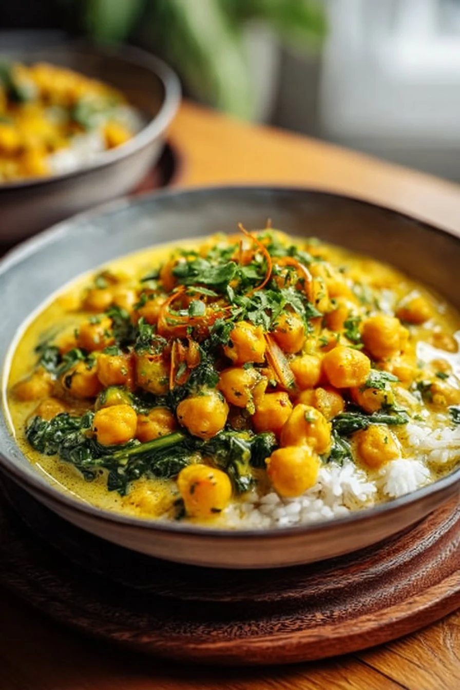 Curry de Pois Chiches Express au Lait de Coco