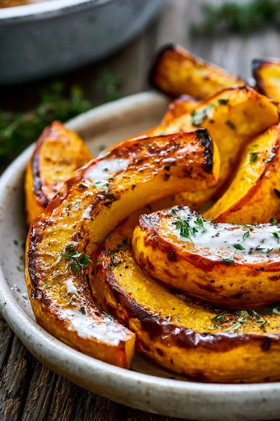 Courge Kuri Rôtie à la Friteuse à Air