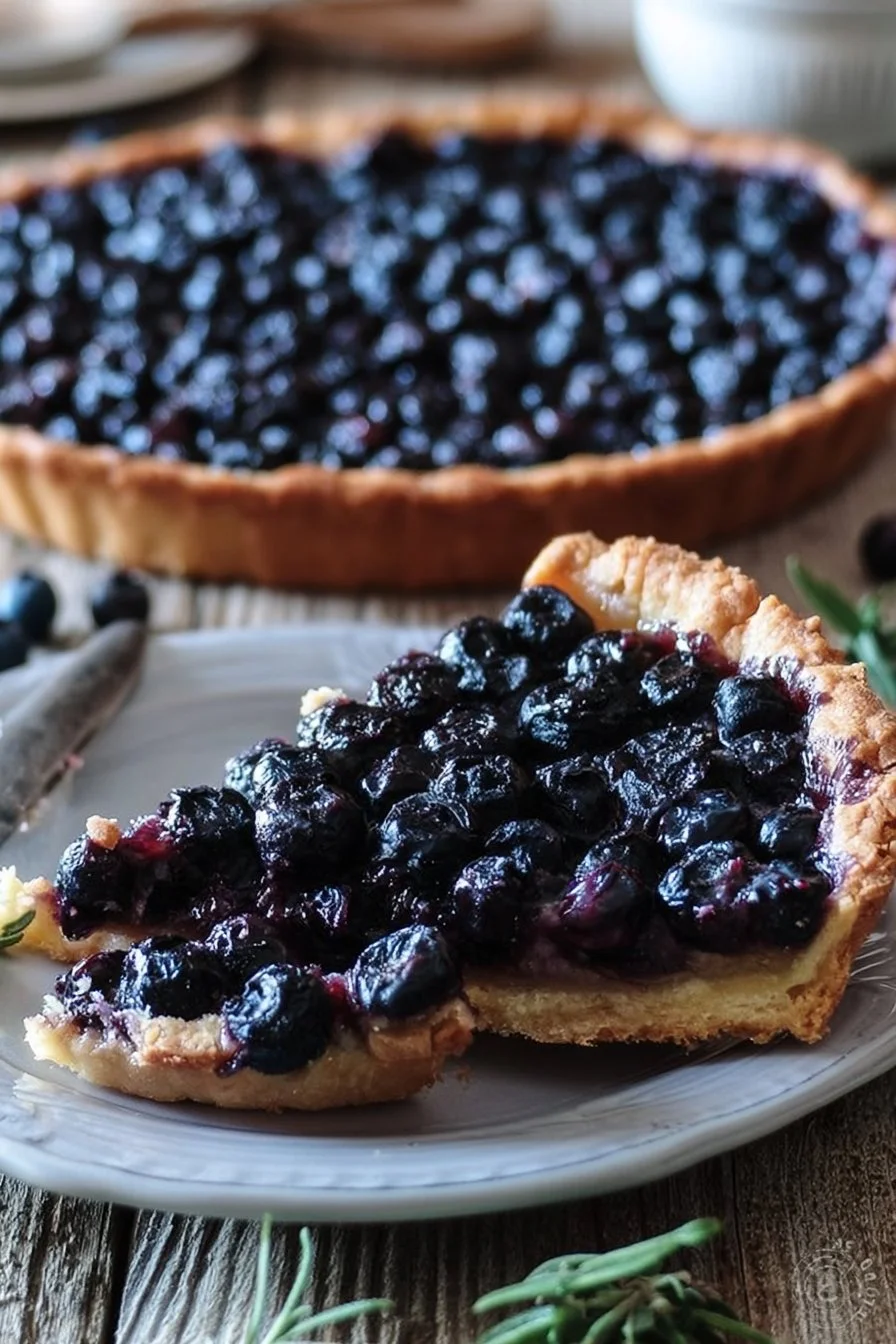 Tarte aux myrtilles d'Alsace