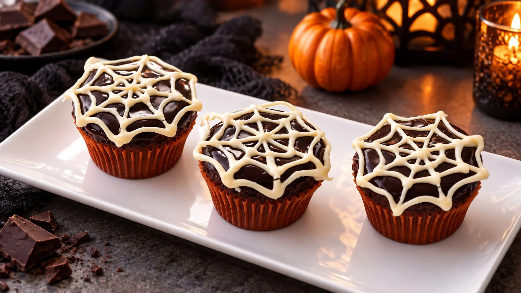 Cupcake toile d’araignée