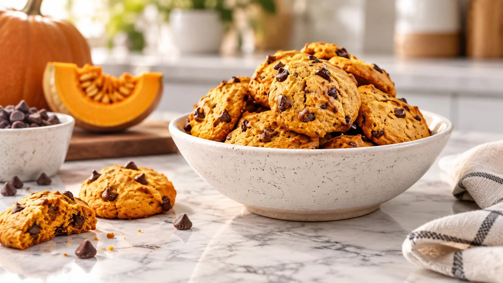 Recette Cookies chocolat-potiron