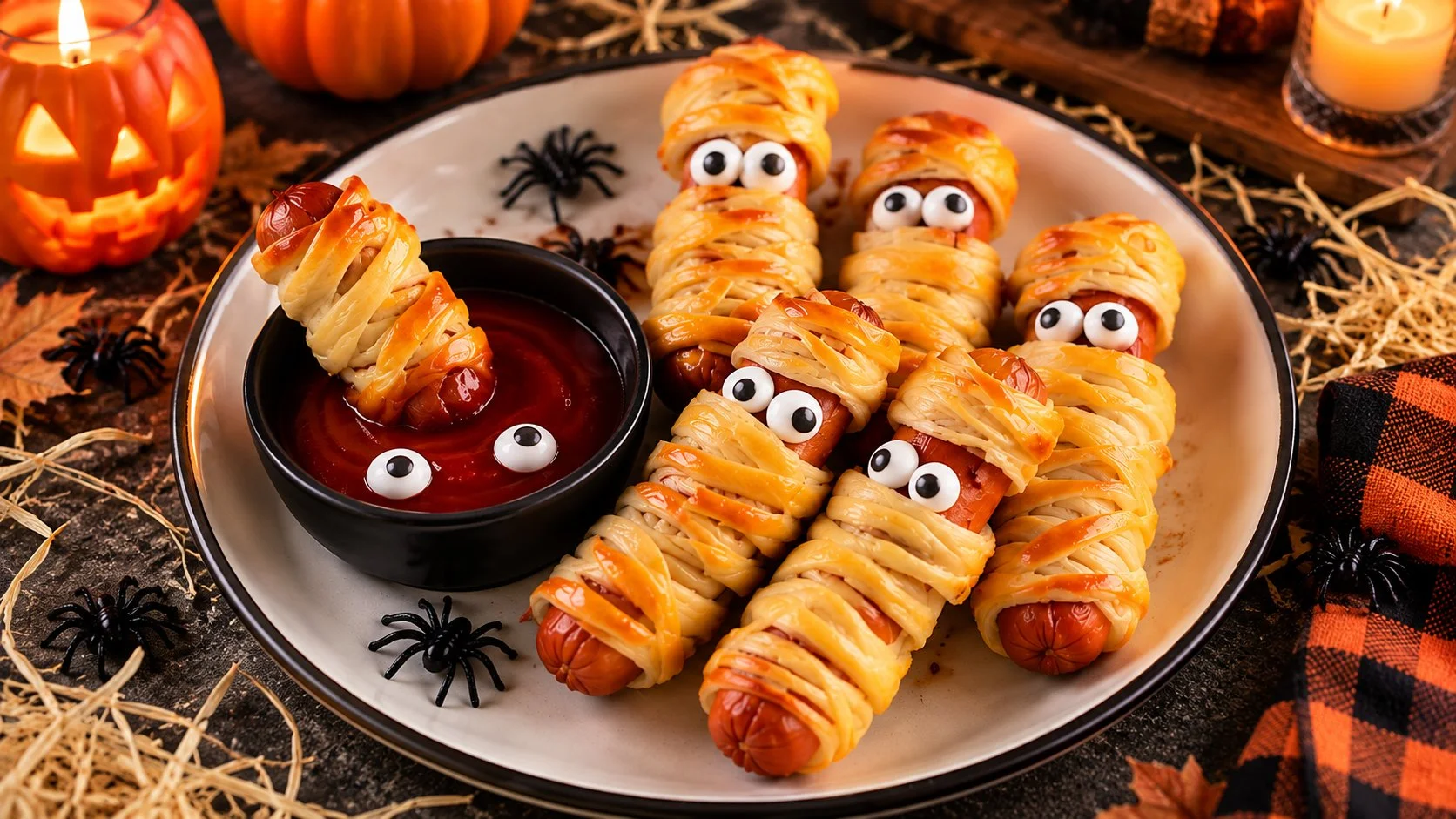 Saucisses Momie Halloween (feuilletées) : la meilleure recette